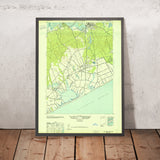 Old Map of Sag Harbor, New York by USGS, 1946 – Bridgehampton & Noyack Bay