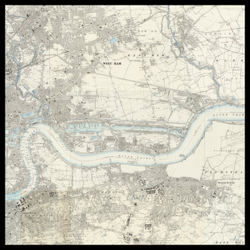 An old Ordnance Survey map of Borough of Newham