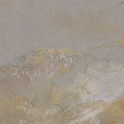 Foul von Gott: Flusslandschaft mit Anglern, die von einem Wehr fischen, von Turner, 1830 
