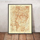Old Map of McHenry, Maryland by USGS, 1900 – Accident, Deep Creek Lake & Youghiogheny River