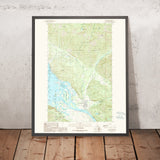 Map of Clark Fork, Idaho by USGS, 1989 – Lake Pend Oreille & Kaniksu National Forest