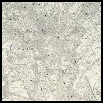 An old Ordnance Survey map of Brixton
