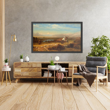 A framed image of 