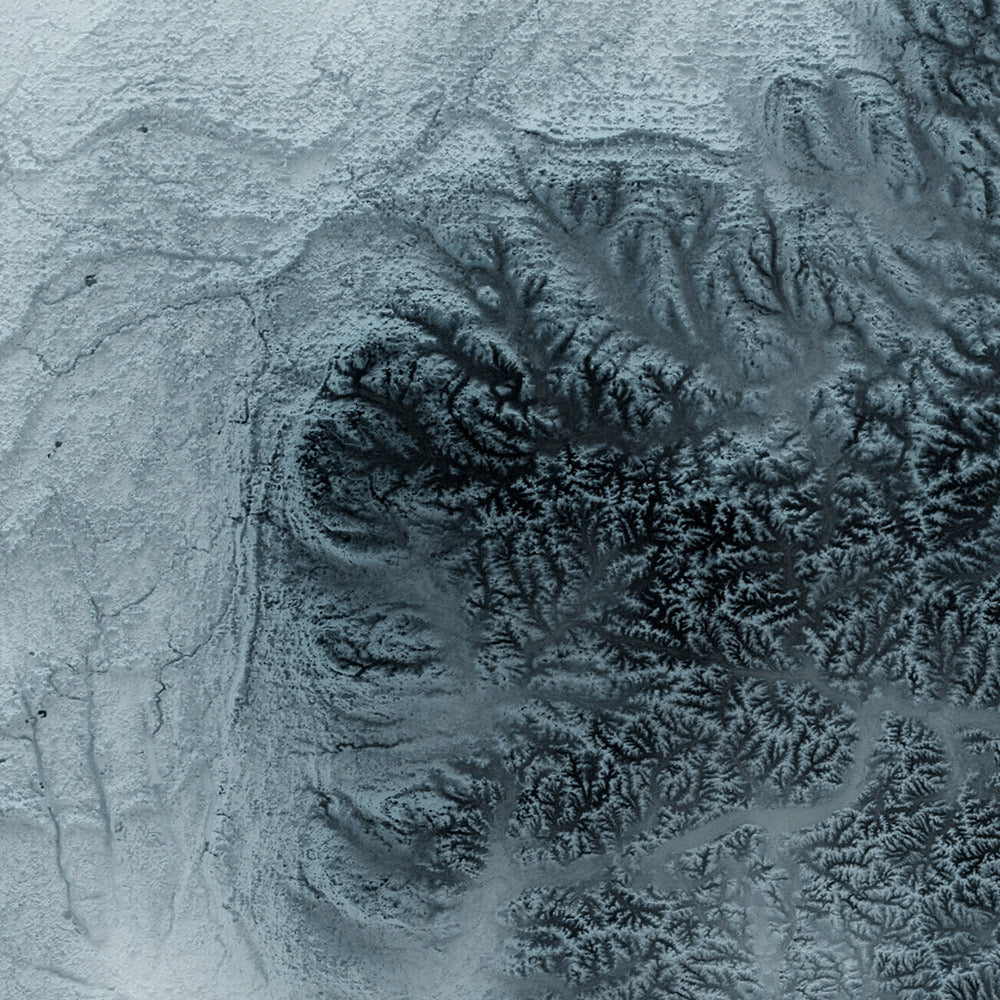 Ohio Topographic 3D Relief Map