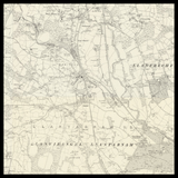 Personalised Old Map of Cwmbran