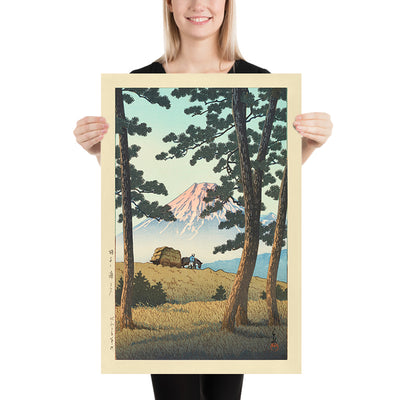 Noche en Tago Bay con el Monte Fuji de Hasui Kawase, 1935 