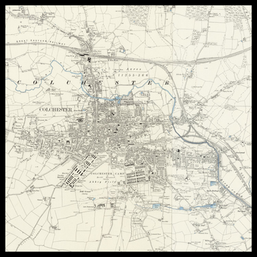 An old Ordnance Survey map of Colchester