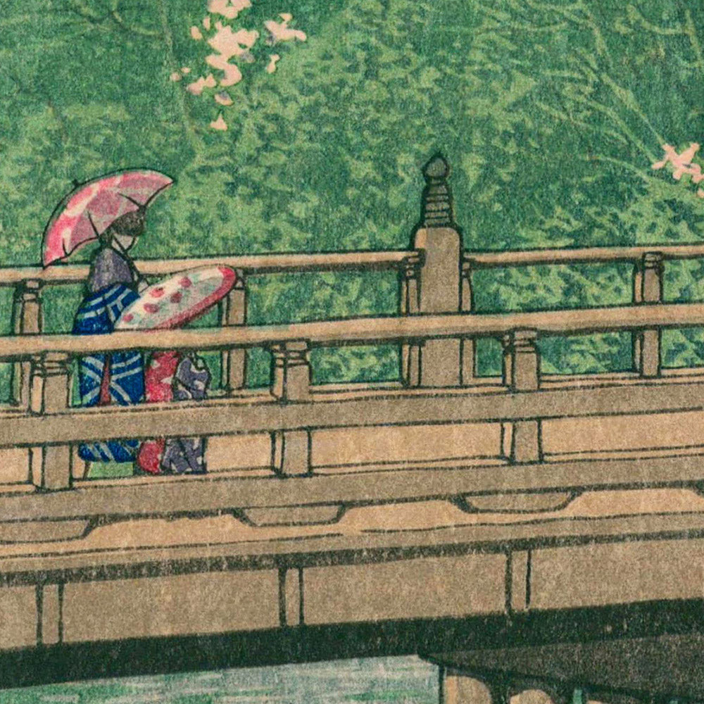 Benkei-Brücke in Akasuka von Hasui Kawase, 1935 