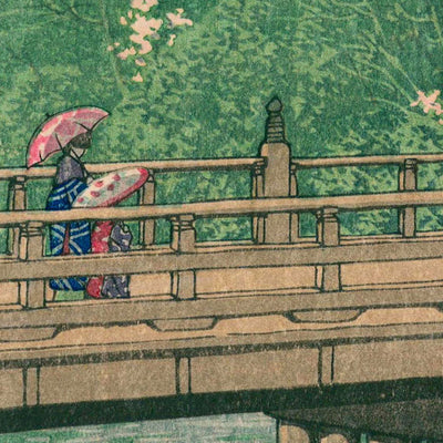 Benkei-Brücke in Akasuka von Hasui Kawase, 1935 