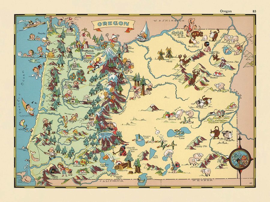 Mappa illustrata dell&