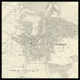 Carte ancienne personnalisée de Grimsby 