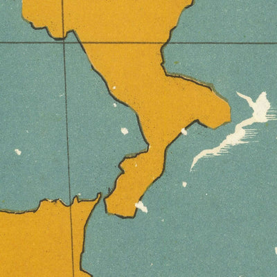 Ancienne carte de l'Afrique du Nord et de l'Afrique coloniale française par Boucher, 1945 : Casablanca, Alger, Dakar, Sahara 