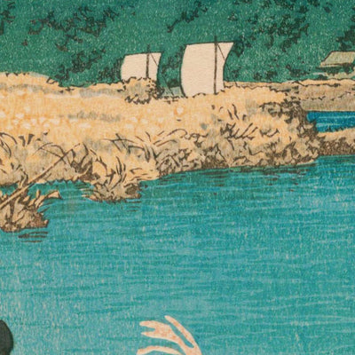 Spätherbst in Ichikawa von Hasui Kawase, 1935 
