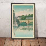 Mattina al ponte Nijubashi di Hasui Kawase, 1935 