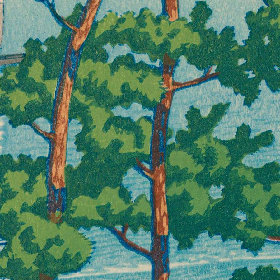 Nishi Park, Fukuoka von Hasui Kawase, 1935 