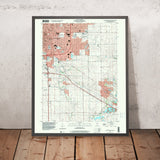 Map of Bloomington, Illinois by USGS, 1998 – Normal, Lake Bloomington & Illinois State University