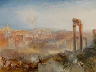 Roma moderna - Campo Vaccino de Turner, 1839 