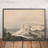 Harlech Castle, Wales, von Süden von Turner, 1794 
