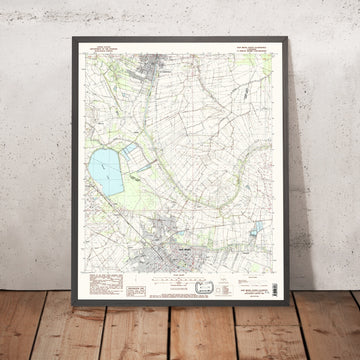 Map of New Iberia, Louisiana by USGS, 1983 – Saint Martinville & Bayou Teche