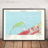 Old Map of Erie, Pennsylvania by USGS, 1957 – Presque Isle State Park & Lake Erie