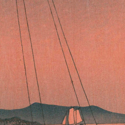 Hayama en Iyo por Hasui Kawase, 1935 