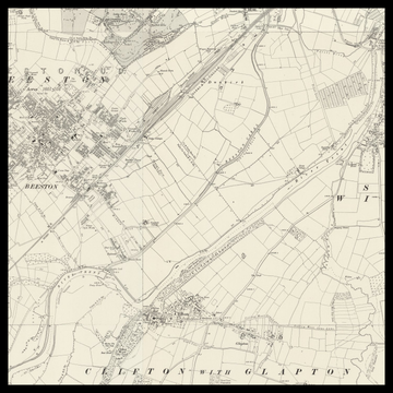 Eine alte Ordnance-Survey-Karte von Beeston