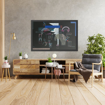 A framed image of 
