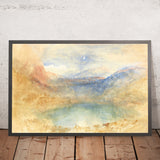 The Lungernsee by Moonlight, Switzerland by Turner, 1848