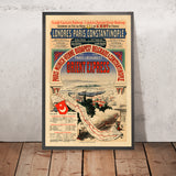 Affiche de voyage Orient Express : Londres-Paris-Constantinople, 1888 