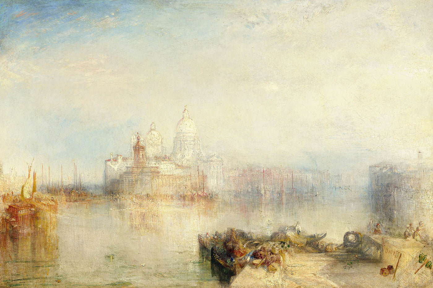 La Dogana y Santa Maria della Salute de Turner, 1843 
