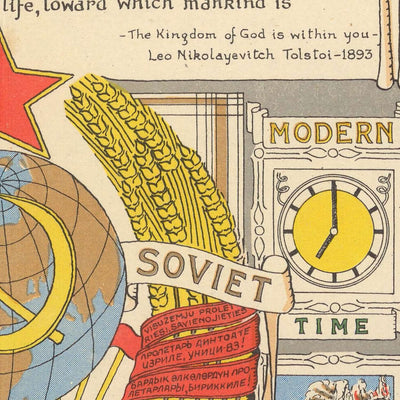 Mapa del Viejo Mundo de las Naciones Unidas, 1948: Era de la Post-Segunda Guerra Mundial, Estilo Pictórico 