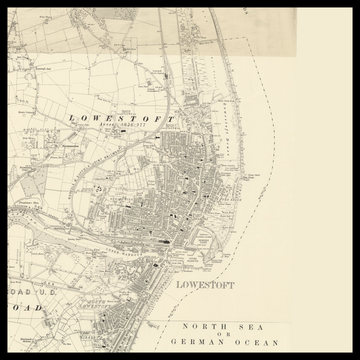 An old Ordnance Survey map of Lowestoft