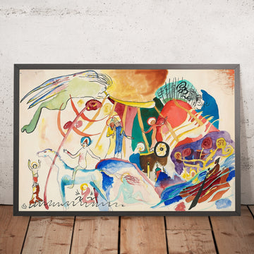A framed image of 