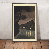 Pioggia a Maekawa, provincia di Sagami di Hasui Kawase, 1935 