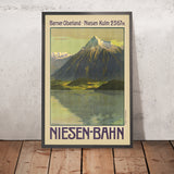 Poster da viaggio Niesen: Niesen-Bahn di Anton Reckziegel, 1910 