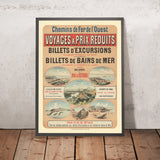 Reiseposter Bagnoles-de-l’Orne: La Suisse in der Normandie von Imp. Camis, 1892 