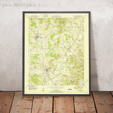 Old Map of Bell Buckle, Tennessee by USGS, 1951 – Wartrace & Bedford County Railways