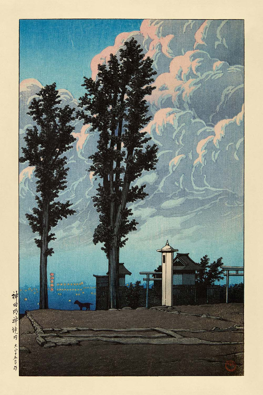 Santuario Kanda Myojin di Hasui Kawase 1935 
