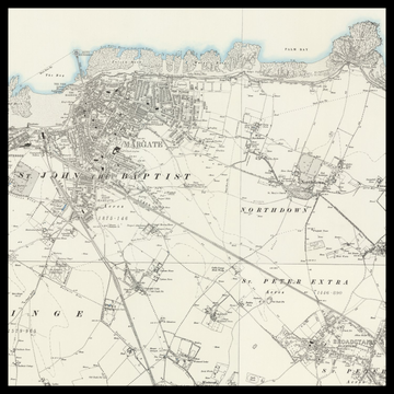 An old Ordnance Survey map of Margate
