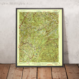 Old Map of Banner Elk, North Carolina by USGS, 1944 – Linville, Grandfather Mountain & Blue Ridge Parkway