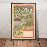 Villerville Travel Poster: Chemin de Fer de l’Ouest by Imp. Camis, 1890