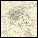 Carte ancienne personnalisée de Castleford 