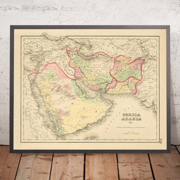 Mappa antica della Persia e dell&