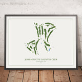Johnson City Country Club: Modern Golf Course Map