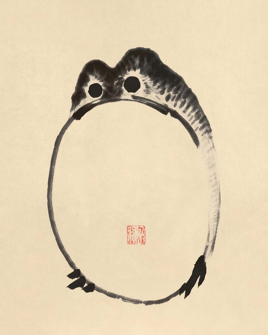 Enttäuschter Frosch von Ike no Taiga, 1775 