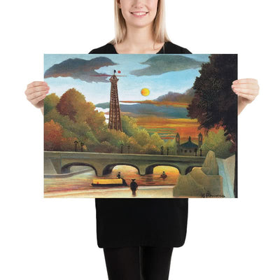 El Sena y la Torre Eiffel al atardecer de Henri Rousseau, 1910 