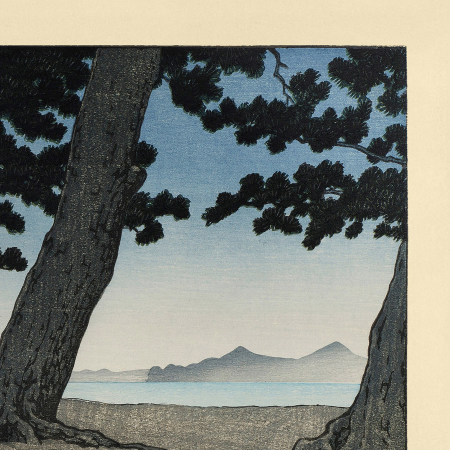 Kaiganji Beach in Sanuki District by Hasui Kawase, 1935