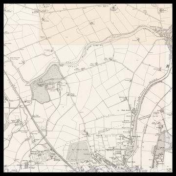 Un antiguo mapa de Ordnance Survey de Clydebank