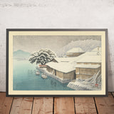 Neige du soir à Ishinomaki par Hasui Kawase, 1935 