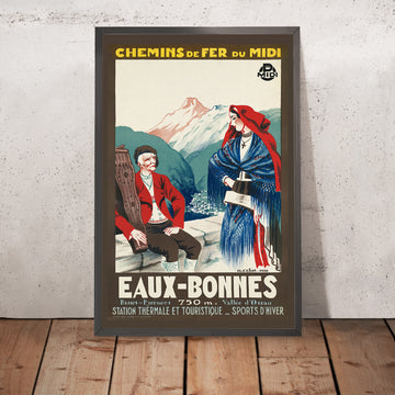 A framed image of 